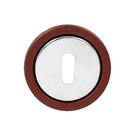 Fechadura Interna 55mm Zamac Cromado Vermelho Hebe Arouca