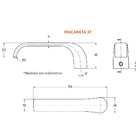 Fechadura Interna 813/37 Roseta Redonda Inox Cromado 40mm Stam