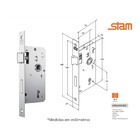 Fechadura Interna 813/37 Roseta Redonda Inox Escovado 40mm St