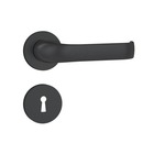 Fechadura Interna 813/37 Roseta Redonda Preto Fosco 40mm Stam