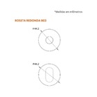 Fechadura Interna 813/37 Roseta Redonda Preto Fosco 40mm Stam