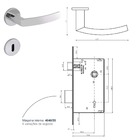 Fechadura Interna Arouca Modelo Brava 4086593/55  - Ip - Inox