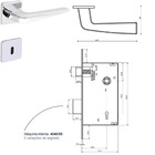 Fechadura Interna Arouca Modelo Chevron 4098508/55 - Zc - Cro