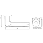 Fechadura Interna Delta 55mm Cromado 4086589/55 Zc Arouca