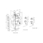Fechadura Interna Duna Cromada Espelho Máquina 40mm Imab