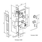 Fechadura Interna Imab Odin Roseta Quadrada Cromada 40mm