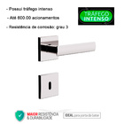 Fechadura Interna Maçaneta Quadrada Cromada 3f 740i/117