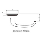 Fechadura Interna Orion Anatomic 55mm Bronze Latonado Alianca