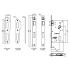 Fechadura Interna Pado Quadra 701 55mm Cromado
