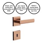 Fechadura Interna Quadrada 3f 740i117 - Design E Segurança