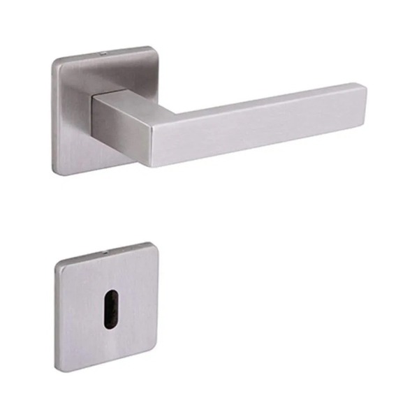 Fechadura Interna Quadratta 55mm Aço Inox Escovado 4098900/55