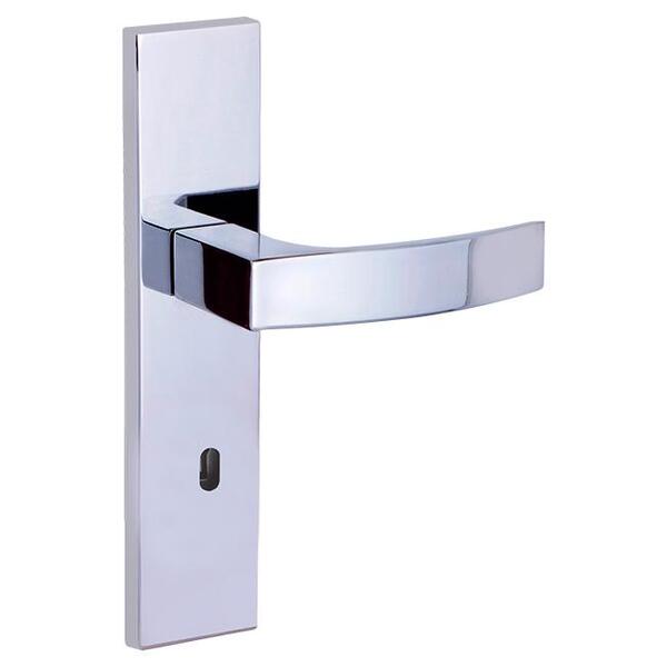 Fechadura Interna Quadratta Curva Espelho 55mm Cromado Alianca