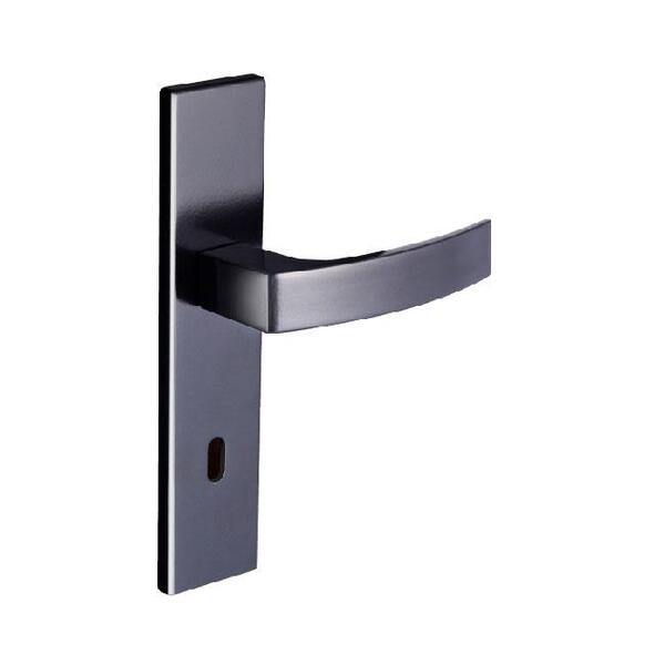 Fechadura Interna Quadratta Curva Espelho S40 Preto Fosco Ali