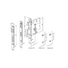 Fechadura Interna Quarto Lily Cromada Imab 55 Mm Clássica