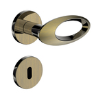 Fechadura para Porta Interna Antique 40mm Comum com Roseta Open Golf Brass Soprano