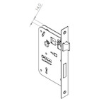 Fechadura Interna Safira Espelho Champanhe 55mm União Mundial
