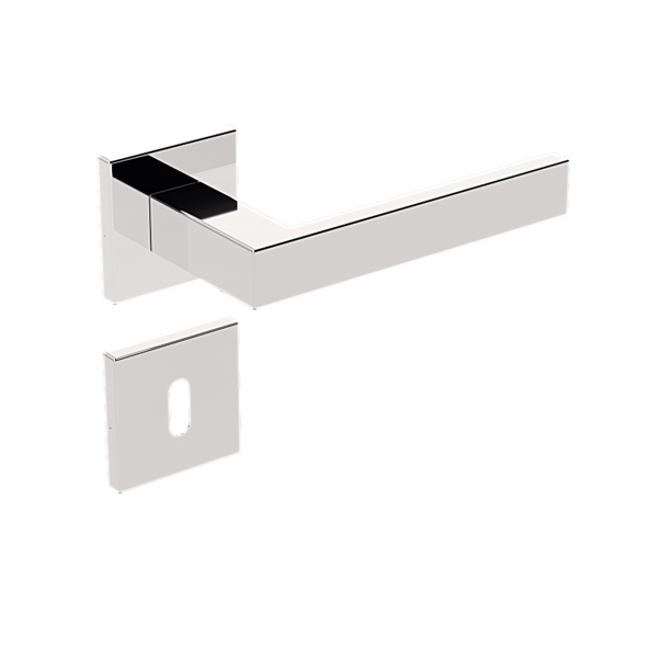 Fechadura Interna Stam Ix290 40mm Inox Polido Cromada Roseta