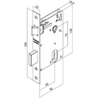 Fechadura Interna Th-m101 R528 Aço Inox Escovado 55mm Haga