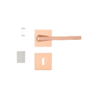 Fechadura Karli Cobre Escovado Interna