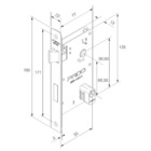 Fechadura Karli Cromado Premium Externa