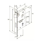Fechadura Karli Cromado Premium Interna