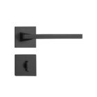 Fechadura Karli Preto Texturizado Para Banheiro