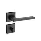 Fechadura Karli Preto Texturizado Para Banheiro