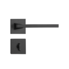 Fechadura Karli Preto Texturizado Para Banheiro