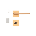 Fechadura Karli Red Gold Escovado Banheiro