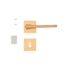 Fechadura Karli Red Gold Escovado Interna