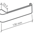 Fechadura Lexi Imab Interna Quarto Chave Grande Cromada 55mm