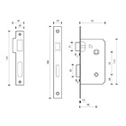 Fechadura Light Set Banheiro 40mm Cromo Acetinado K12-20/007