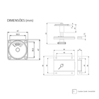 Fechadura Livre Ocupado Banheiro - Preto