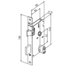 Fechadura Madrid 2002/04 Externa Espelho Cromado 40mm Hela
