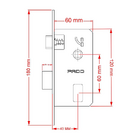 Fechadura Magnum Cromado Banheiro Pado Cromado