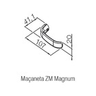 Fechadura Magnum Cromado Externa Pado Cromado