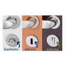 Fechadura Metro Light Imab Interna Quarto Cromada Cr Chave Gr