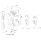 Fechadura Metro Light Interna 40mm Cromo Acetinado M0960z R00