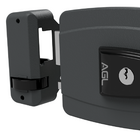 Fechadura Mini Agl 42mm Chave Simples 12v Interna Cinza