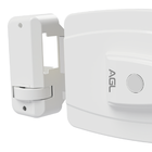 Fechadura Mini Agl 42mm Interna Simples 12v Botão Branco Agl