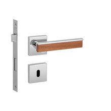 Fechadura Mobile Interna 55mm Cromado E Madeira M0979l R0096