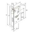 Fechadura Modena Banheiro 529-55pb Rq2 Ept Preto Textura 55mm