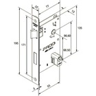 Fechadura Modena Interna 529-55pi Rq2 Ept Preto Textura 55mm