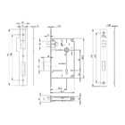 Fechadura Mz440 Banheiro 55mm Cromo Acetinada Papaiz Unico