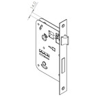 Fechadura Onix Banheiro Roseta Cromada 55mm União Mundial