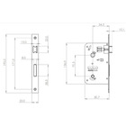 Fechadura Onix Banheiro Roseta Escovado 55mm União Mundial