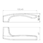 Fechadura Onix Externa Roseta Cromada 55mm União Mundial