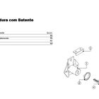 Fechadura P/ Gaveta Com Batente 17 X 31mm Niquelado Hardt