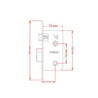 Fechadura Pado Ascot - Preto - Banheiro Tranqueta