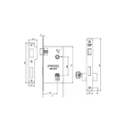 Fechadura Pado Barra - Externa Yale Cromado